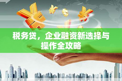 头份税务贷，企业融资新选择与操作全攻略