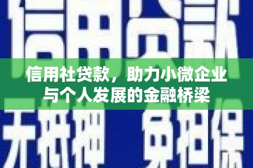 头份信用社贷款，助力小微企业与个人发展的金融桥梁