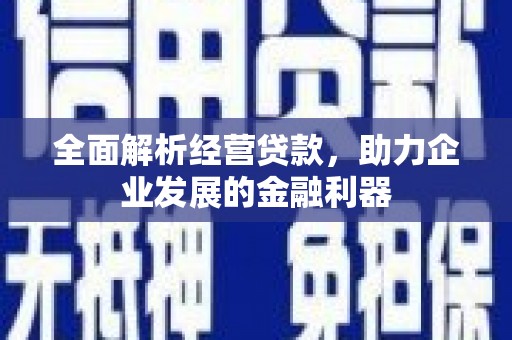 头份全面解析经营贷款，助力企业发展的金融利器