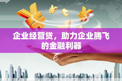 头份企业经营贷，助力企业腾飞的金融利器