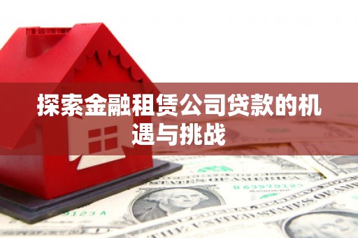头份探索金融租赁公司贷款的机遇与挑战