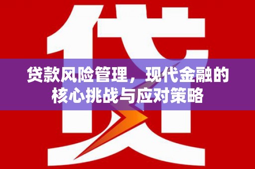 头份贷款风险管理，现代金融的核心挑战与应对策略