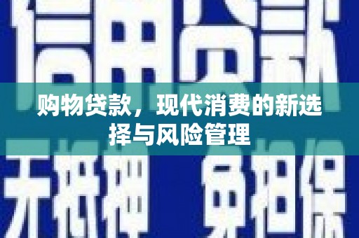 头份购物贷款，现代消费的新选择与风险管理