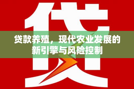 头份贷款养殖，现代农业发展的新引擎与风险控制