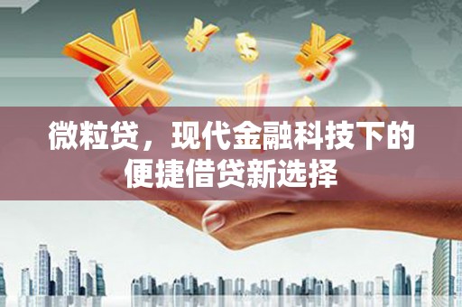 头份微粒贷，现代金融科技下的便捷借贷新选择