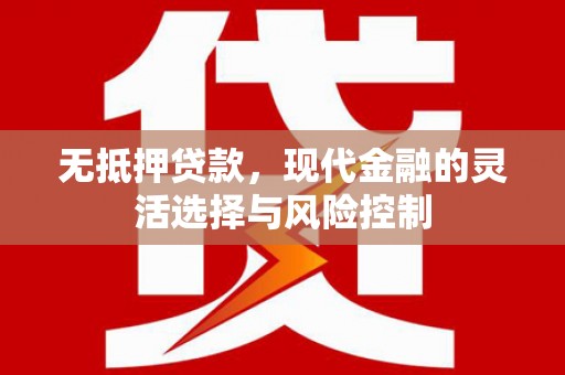 头份无抵押贷款，现代金融的灵活选择与风险控制