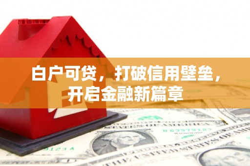 头份白户可贷，打破信用壁垒，开启金融新篇章