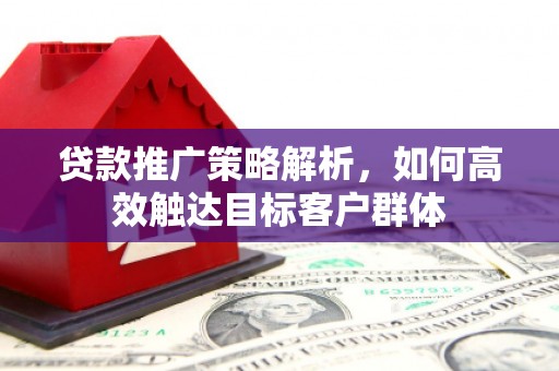 头份贷款推广策略解析，如何高效触达目标客户群体