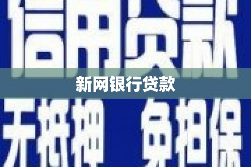 头份新网银行贷款