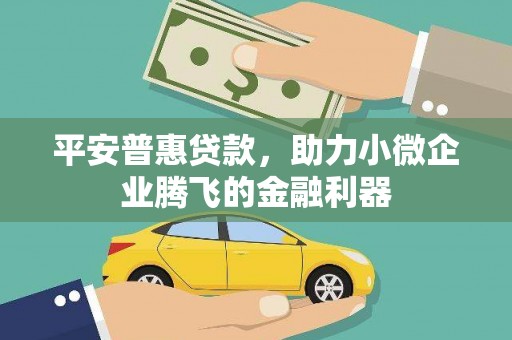 头份平安普惠贷款，助力小微企业腾飞的金融利器