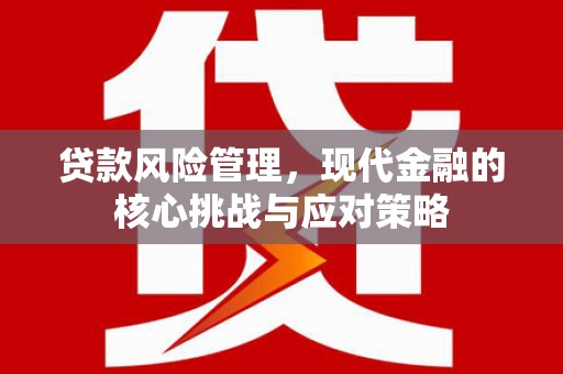 头份贷款风险管理，现代金融的核心挑战与应对策略