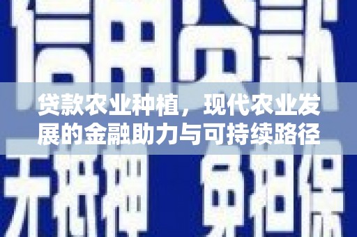 头份贷款农业种植，现代农业发展的金融助力与可持续路径