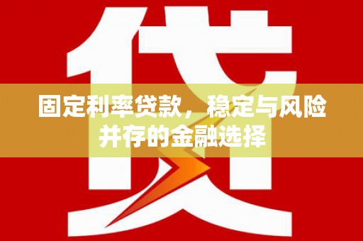 头份固定利率贷款，稳定与风险并存的金融选择