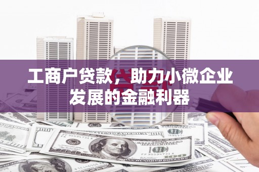 头份工商户贷款，助力小微企业发展的金融利器