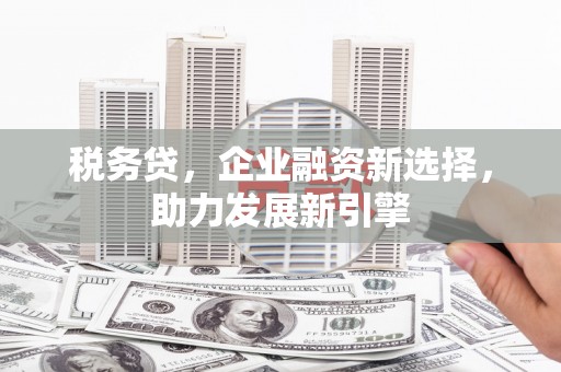 头份税务贷，企业融资新选择，助力发展新引擎