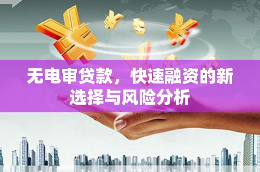 头份无电审贷款，快速融资的新选择与风险分析
