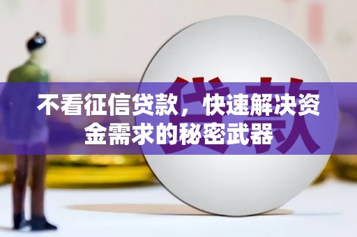 头份不看征信贷款，快速解决资金需求的秘密武器