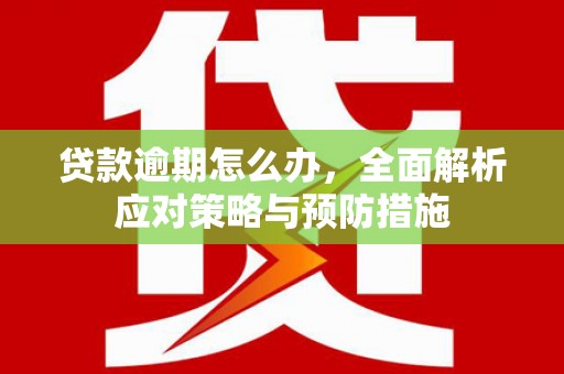 头份贷款逾期怎么办，全面解析应对策略与预防措施