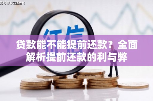 头份贷款能不能提前还款？全面解析提前还款的利与弊