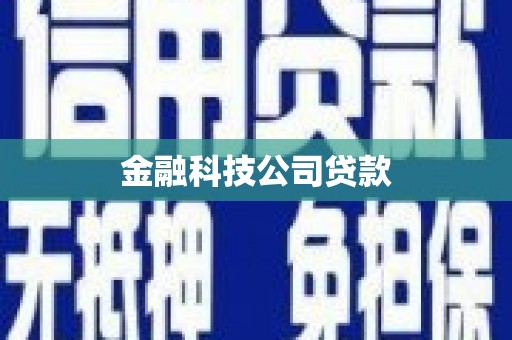 头份金融科技公司贷款