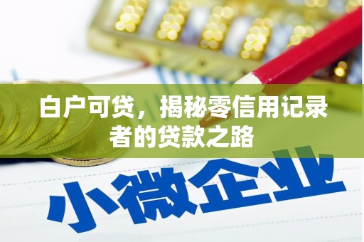 头份白户可贷，揭秘零信用记录者的贷款之路