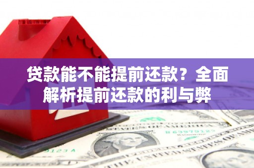 头份贷款能不能提前还款？全面解析提前还款的利与弊