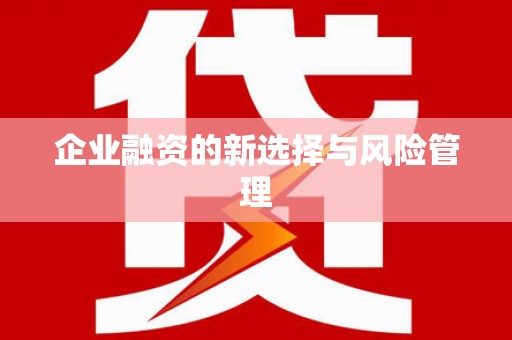 头份企业融资的新选择与风险管理