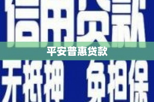 头份平安普惠贷款