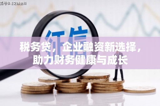 头份税务贷，企业融资新选择，助力财务健康与成长